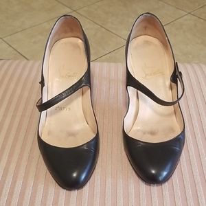 Authentic Christian Louboutin strap heels